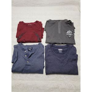 Mens Lot Of 4 Sz XL Jansport 1/4 Zip Pullover, Puritan, Locked & Loaded, Hanes